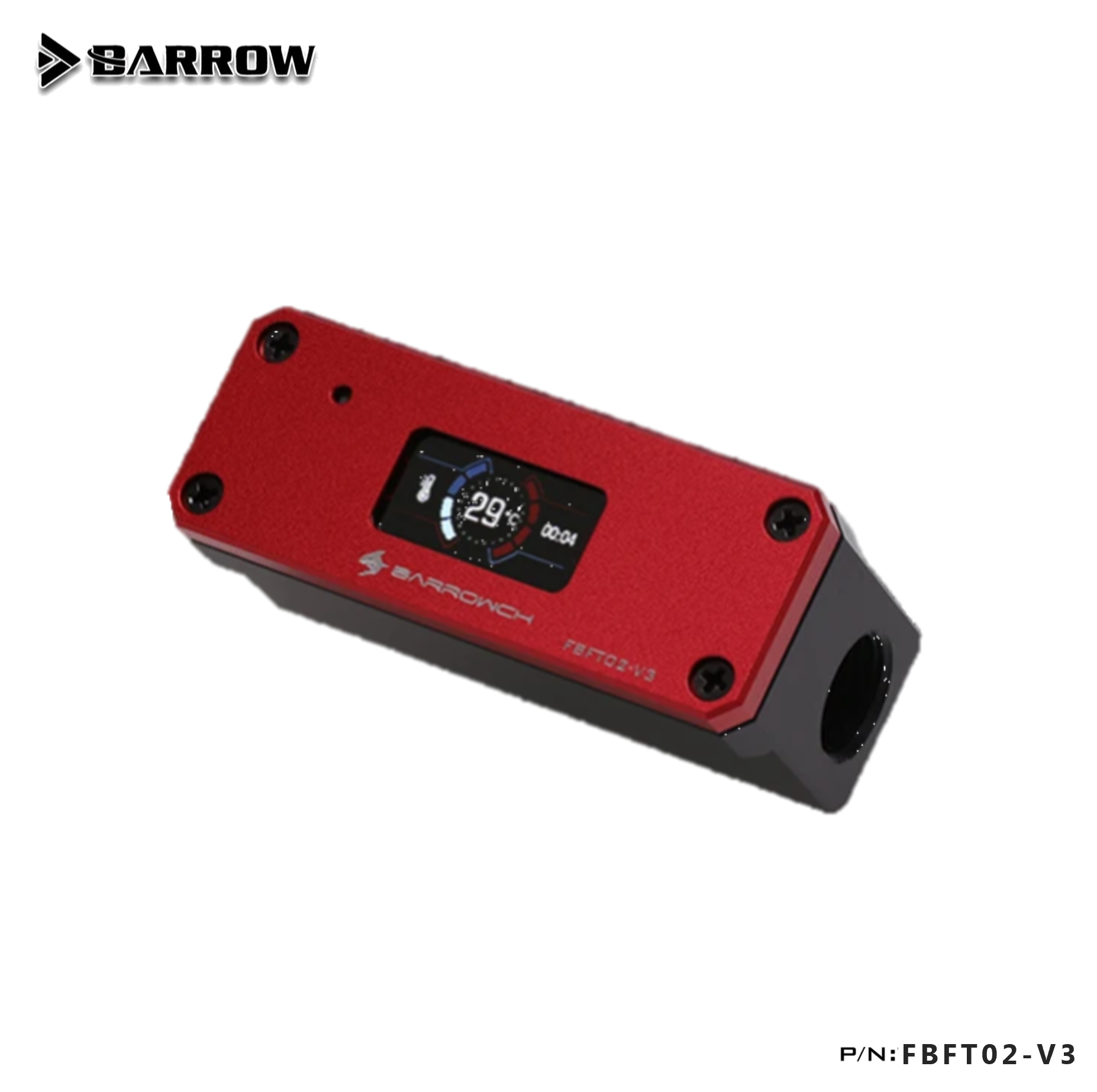 Picture of Barrow CH Temperature meter with TFT Display - Red